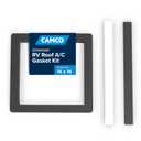 Camco 14-Inch x 14-Inch Universal Camper Roof A/C Gasket Kit - Features a Waterproof Compression Seal, Self-Adhesive Picture Frame Gasket, and Self-Adhesive Leveling Pads (25071) (One Size)
