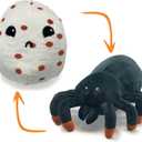 | Reversible Tarantula to Egg Plushie | Happy + Sad | Show Your Mood | Stress Relief Plush 7"
