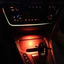Jaronx Compatible with BMW LED Console Ambient Light for 1' F20 F21, 2' F22 F23, 3' F30 F31 F80, 4' F32 F33, Center Console Ambient Lights LED with Dual Color Lighting (Cup Holder Light)