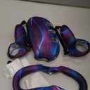 Silicone Cover Set Compatible with Oculus/Meta Quest 3, Touch Controller Grips Cover, VR Shell Cover, Facial Interface Cover, Protective Lens Cover, Tempered Glass Lens Caps (Aurora Blue)