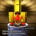 Revolver  Pistol, Interlocking Foam Dart Blaster, Safe and Fun Shooting Game for Boys, Puzzle Toys with Soft Bullets, Suitable for 14+ Years Old Boys and Girls (Grey)