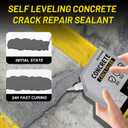 Concrete Crack Filler, Cement Crack Filler Outdoor, Waterproof Repair Sealant, Quick-Drying Sealing Adhesive, for Driveway, Walkway, Patio, Joint