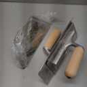 3 PCS Drywall Trowel Flat Finishing, Polished Venetian Masonry Trowel Set with Wood Handle, Stainless Steel Plastering Trowel for Sheetrock Wallboard Plasterboard