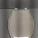 Toilet Seat, Elongated Toilet Seat with Toddler Seat Built in, Potty Training Toilet Seat Elongated Fits Both Adult and Child, with Slow Close and Magnets- Elongated Almond