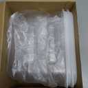 FoldTier 2 Pieces Square Food Storage Containers Polycarbonate Clear food Container with Lid Commercial Storage with Graduations for Commercial Kitchen Dough Marinating Meat(White,2 Qt)