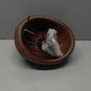 11.8in Wabi Sabi Pendant Light, Kitchen Island Lighting Fixture Ceiling Mount Japanese Lamp Japandi Chandelier for Dining Living Room Hallway Bedroom Restaurant Hanging Lamp, Brown 1 Pack