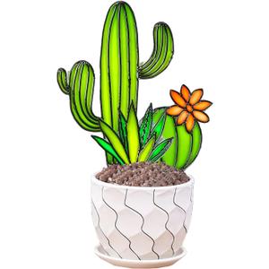 3 Combination Set, Succulent Painting Set, Colorful Shade, Juicy Greenery Decoration (No Pot), Suitable for Window sill Balcony, Kitchen, Desktop Decoration (Green Set)
