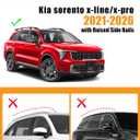 KINGGERI 220lbs Lockable Roof Rack Cross Bars Compatible with Kia Sorento X-Line & X-Pro 2021-2026 with Raised Side Rails, Heavy Duty Aluminum Roof Rails Crossbars Luggage Accessories