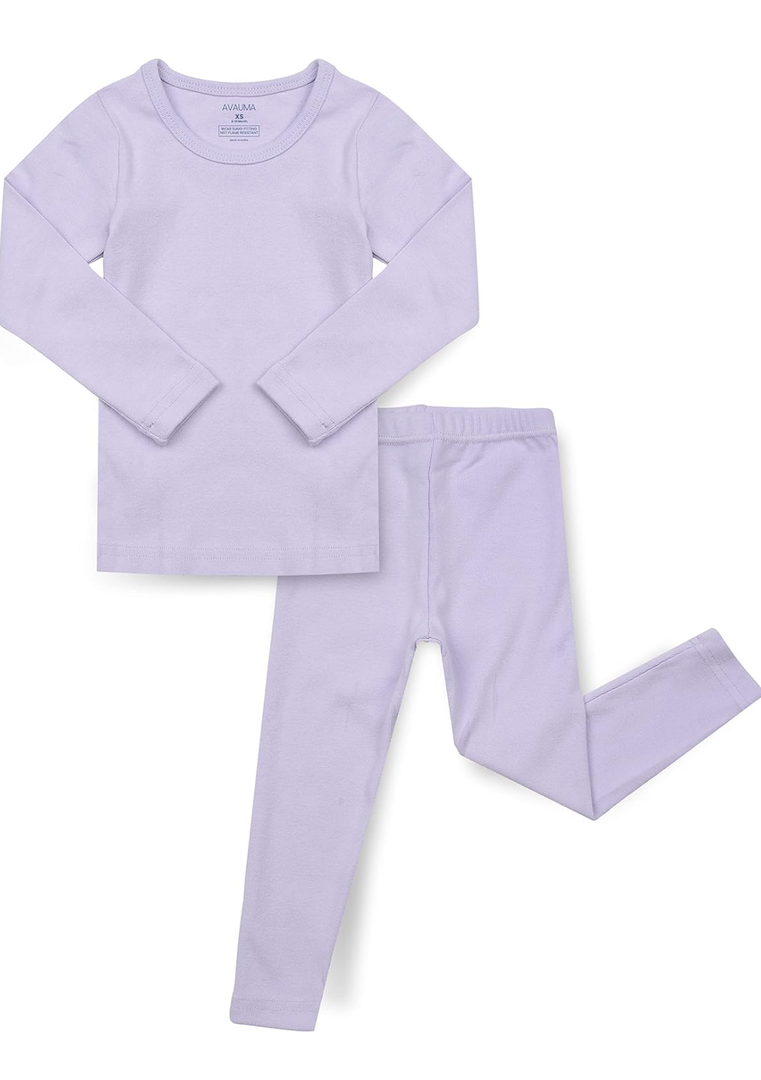 AVAUMA Baby Boys Girls Pajama Set Kids Toddler Snug fit Basic Cotton Sleepwear pjs for Daily, Size 5T