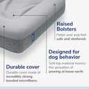 Casper Dog Bed, Plush Memory Foam, Medium, Gray, 25.0"L x 33.0"W x 6.0"Th