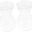 6pcs Transparent Glass Vase Flower Arrangement Containers for Home Decor Elegant Centerpieces and Stylish Plant Display for Floral Arrangements and Indoor Decoration