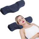 S-SNAIL-OO Cervical Neck Pillow for Sleeping, Memory Foam Neck Roll Pillow for Stiff Neck Pain Relief, Neck Support Pillow Bolster Pillow for Bed for Side Sleepers Back Sleeper. (Blue)