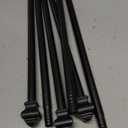 Splicing Curtain Rods for Windows 30-46 Inch, 5/8" Diameter Black Curtain Rods 2 pack for Bedroom, Living Room, Outdoor