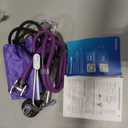 LotFancy Aneroid Sphygmomanometer with Stethoscope Kit, Professional BP Cuff Adult 10"-16", Adult Professional Manual Blood Pressure Cuff with Carrying Case for Home Use, Nurse, Doctor, Purple