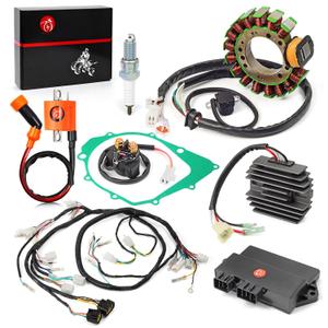 348cc 3HN-85510-10-00 Wiring Wire Harness CDI Coil Stator Regulator Relay Gasket Kit Compatible with Yamaha Warrior 350 YFM350 1997-2001 3GD-82590-40-00