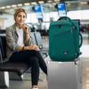 MATEIN Travel Backpack Large, Water Resistant Carry on Backpack for Travelling, Airline Approved Large Capacity Back Pack, Expandable Lightweight Overnight Daypack, Travel Gift, Peacock Blue (Blue)