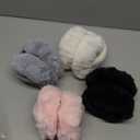 4pcs Fuzzy Ear Muffs for Women, Foldable Faux Fur Ears Warmer Fluffy Outdoor Cute Earmuffs Winter Accessories (4, White/Black/Dark Grey/Pink)