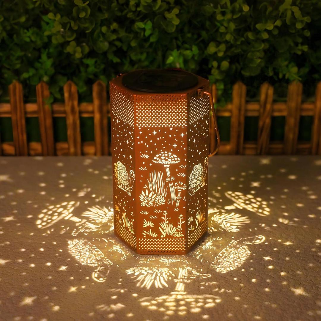 Turtles Solar Lantern Outdoor Waterproof - Mothers Day Gifts for Mom Grandma - Birthday Day Gifts for Women, Garden Decor Solar Lights Outdoor