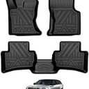 T TGBROS Floor Mats with TPE Custom Fit for 2017-2023 2024 Range Rover Velar Accessories All Weather Protection 2 Rows Floor Liners Set Non-Slip Black