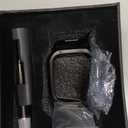 MioHHR Stainless Steel Band and Case Compatible with Apple Watch Band 45mm, Men Metal Protective Bumper Cover for iWatch Series 9/8/7, Black