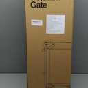 27.5 Inch Tall Folding Dog Gates for Doorways 27.5"-55" Wide 2 Panel Expandable Mesh Baby Gate Short Adjustable Mesh Dog Gate Step Over Puppy Gates for The House Small Doggy Barrier Indoor (Black)