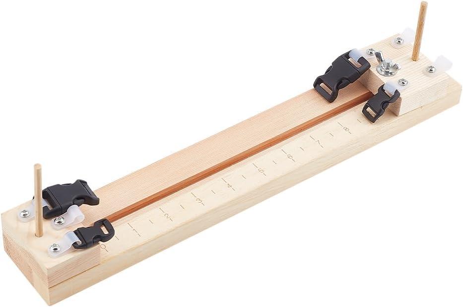 AHANDMAKER Bracelet Jig Bracelet Maker, Adjustable Length Wooden Jig Bracelet Maker, Wristband Maker Wooden Frame, Bracelet Knitting Tool, Bracelets Braiding Weaving Craft Tool