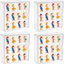 Honeydak 4 Pcs Clear Display Case for Figures Wall-Mounted Doll Storage Box 3Tiers Dust Proof Acrylic Figure Display Case with Magnetic Door for Collectible Mini Figures Toys 11.81 x 11.81 x 3.15 inch