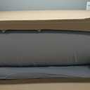 MAXYOYO Japanese Floor Mattress Futon Mattress, Thicken Tatami Mat Sleeping Pad Foldable Roll Up Mattress Boys Girls Dormitory Mattress Pad Kids Floor Couches and Sofas, Grey, King