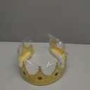 Adorox Gold Royal King Plastic Crown Prince Costume Accessory Adult/Kid 