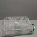 Copco White Small Compact Dish Rack with Minimal Footprint for Space Saving, Featuring Removable Flatware Caddy and Non Slip Feet to Prevent Scratches, White 