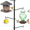 Deck Bird Feeder with 4 Hooks - Hanging Bird Feeding Station for Balcony & Garden Decoration, Suet Feeders