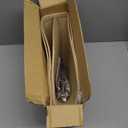 Burlap Empire Lamp Shades Set of 2, 6" Top x 16" Bottom x 10.8" High, Brown Lamp Shades for Table Lamps Floor Lamps, Natural Linen Lampshades Replacement, Spider, Harp Holders Included, Easy Assembly