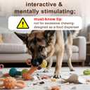 Treat Dispensing Dog Toys - Interactive Cognitive Dog Treat Toy, Rubber Chew Toy for Puppies & Small Dogs, Interactive Mental Stimulation, Enrichment Toys for Relieving Anxiety and Release Energy