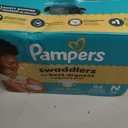 Pampers Swaddlers Diapers, Size 0 (up to 10 lbs), 84 Count, Absorbent, Keeps Baby Dry and Comfortable, Skin Safe Disposable Baby Diaper 