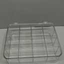 Socks Underwear Drawer Organzier Dividers, 16 Compartment Removable Divided Plastic Storage Bin with Lid, Storage Organizer for Scarves Ties Bras, Clear Dresser Drawer Organizers (Large-16 Grids)