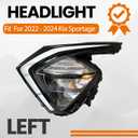 LED Headlight Assembly Compatible with 2023 2024 Kia Sportage with Bulbs(Driver Left Side)