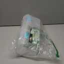 ArtBin 6937AG Essentials Lift-Out Tray Box, Portable Art & Craft Organizer with Handle and Tray, Clear/Aqua (Aqua Mist Latches)