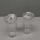 KEMORELA 28 oz Double Wall Glass Tumblers Set of 2, Large Insulated Drinking Glasses for Hot & Cold Drinks, Wide-Mouth Water Cups for Matcha, Iced Coffee, Tea, Smoothies, Dishwasher Safe