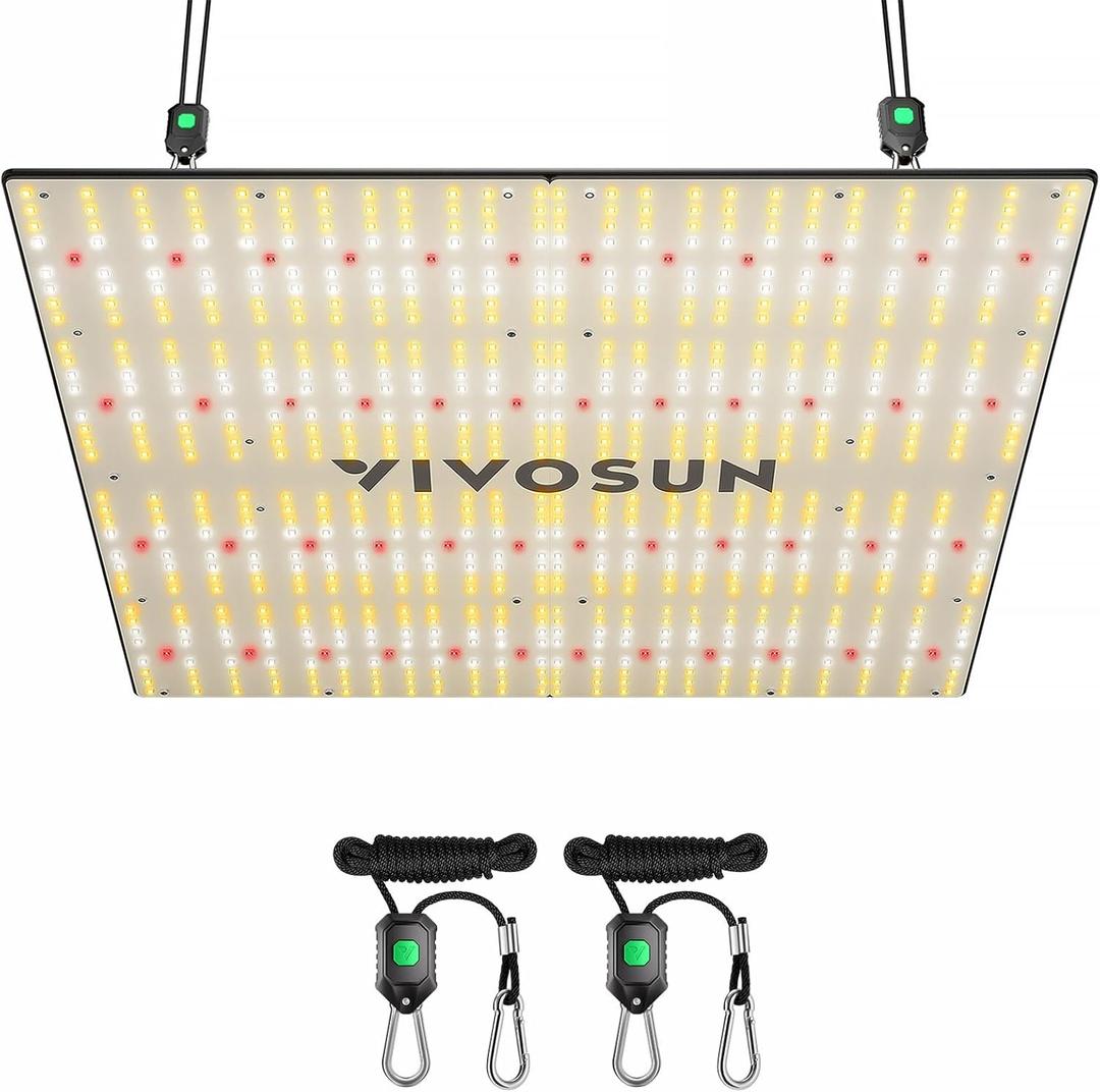 VIVOSUN VS4000 LED Grow Light with Full Spectrum Diodes & Brand Driver Dimmable Sunlike Lights for Seedling Veg & Bloom Plant Grow Lamp for 4x4/5x5 Grow Tent