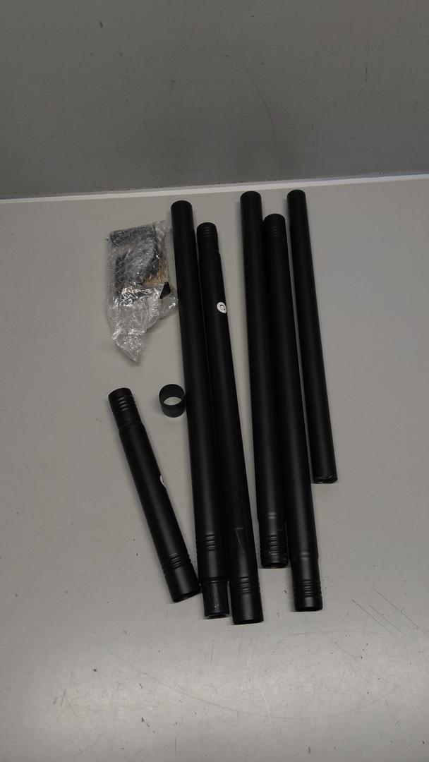 Heavy Duty Curtain Rods for Windows 28 to 48 Inch, 1 Inch Adjustable Black Curtain Rod with Easy Installation and Modern Design (A1,Black,30-60")