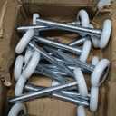 16 Pack 1.8 Inch Nylon Sealed Garage Door Rollers, Quiet/Durable and High Load, High Performance Bearing, White