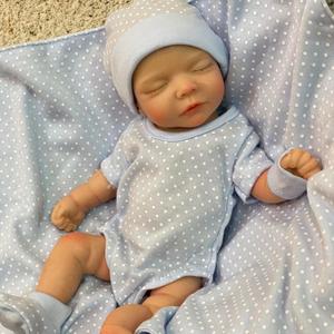 OtardDolls Silicone Baby Doll 10 Inch Full Body Soft Silicone Reborn Baby Handmade Reborn Baby Doll Mini Realistic Newborn Baby Dolls for Kids