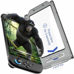 TRANSNOVO 2-Pack Screen Protector Tempered Glass Compatible with Nintendo Switch 2 2025 [9H Hardness], Bubble-Free, Anti-Scratch, HD Clear with Alignment Frame Travel Case Friendly Cover Accessories (3-Pack)