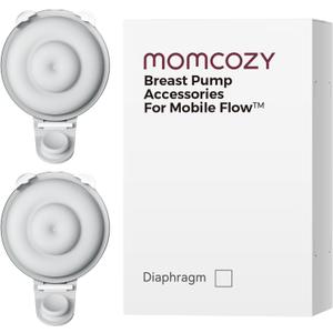 Momcozy Original Replacement Accessories for Upgraded Mobile Flow | Upgraded M9,Original Upgraded M9 Breastfeeding Parts,Double-Layed Diaphragm,2 Pack (White)