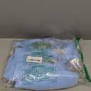 Baby Blue Backdrop Curtains with Lights String for Baby Shower Parties 2 Panels 5×10ft Sheer Tulle Backdrop Curtain Panels for Birthday Party Bridal Shower Photo Shoot Background Wall Decorations