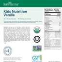 KATE FARMS Organic Kids Nutrition Vanilla Shake, 8g Protein, 27 Vitamins and Minerals, Meal Replacement, Gluten Free, Non-GMO, 8.45 oz (12 Pack) (EXP 04/24/27)