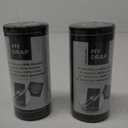 MY DRAP Cocktail Napkins, Reusable Cotton Napkins on a Roll 4.5 x 4.5 IN (100 Napkins, Black)