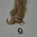 Clip in Ponytail Extension Dirty Blonde 18 Inch Pony Tails Hair Extensions for Women Long Straight Curly Tail Ponytail Hair piece Synthetic Fake Versatile Pony