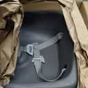 Ingenuity SmartClean Toddler Booster Seat for Kitchen Chair Lightweight for on-the-go, Easy-Clean, 3-Point Harness Strap Booster Seat for Dining Table, Slate