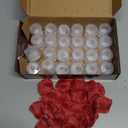 SupBri 1000 Pieces Artificial Rose Petals with 24 Pack LED Tea Lights Candle, Flameless Battery Operated Candles,Romantic Decorations Special Night Set for Valentines, Wedding Decor